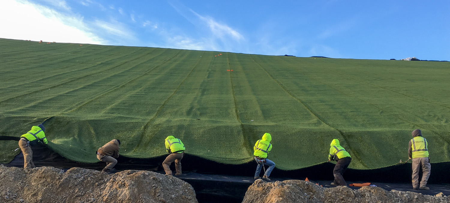 Liner installation in Kpone, Ghana