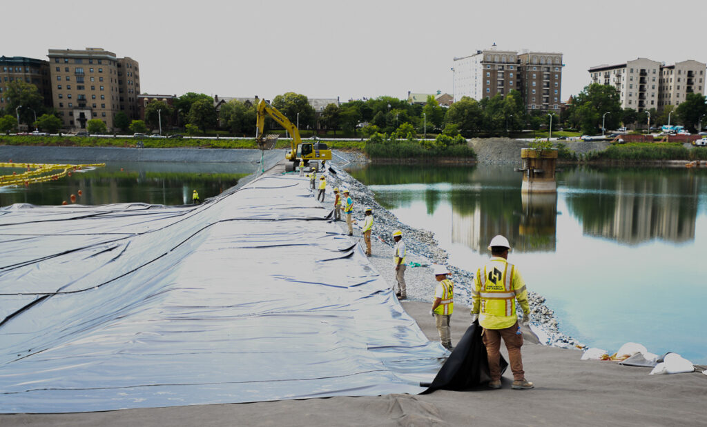 HDPE Liner Installation at Druid Hill